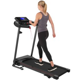 With Tilt Electric Treadmill, Foldable Treadmill Exercise Walking Machine, Suitable For Apartment Home Office Jogging Compact Folding Treadmill, Walki