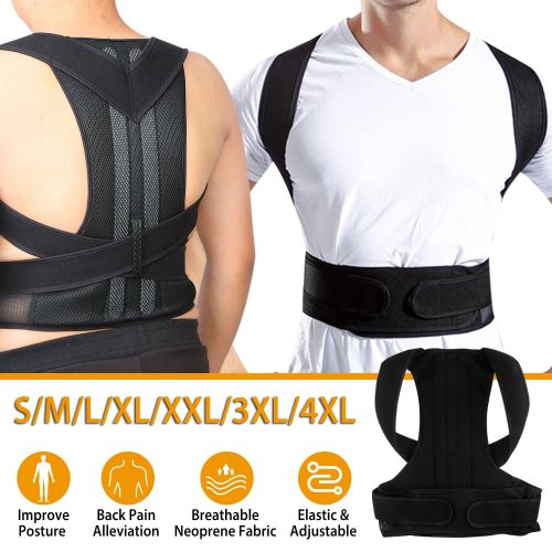 Unisex Back Posture Corrector Lumbar Upper Back Clavicle Shoulder Brace Belt Unisex Back Posture Corrector Lumbar Upper Back Clavicle Shoulder Brace Belt